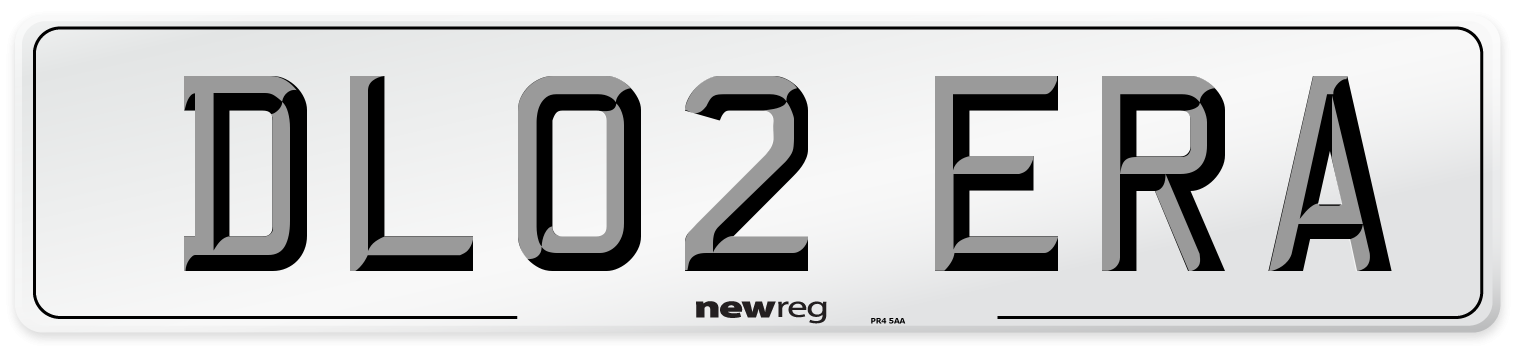 DL02 ERA Number Plate from New Reg